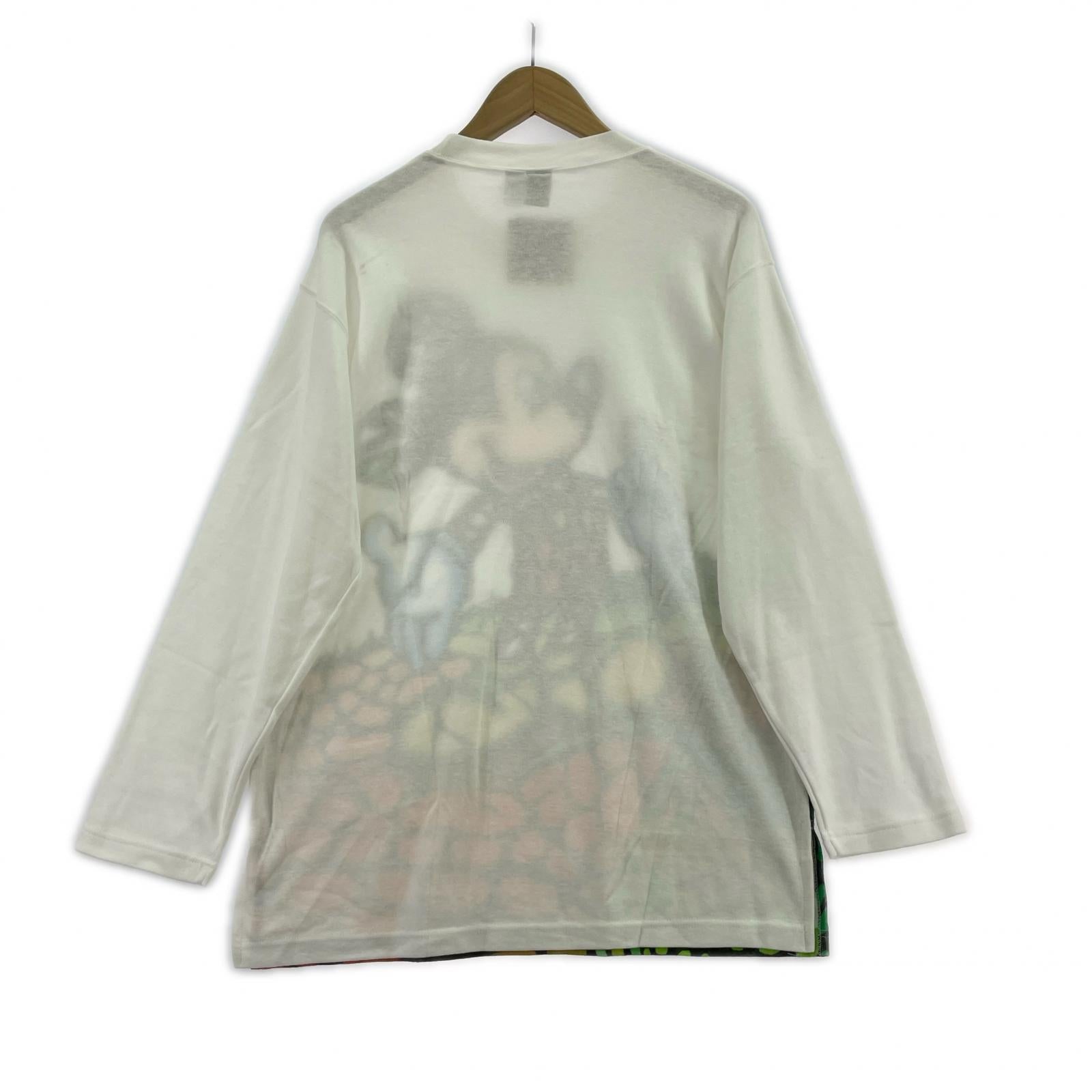 長袖Tシャツ 00s Micky グラフィックプリントTee WHT
