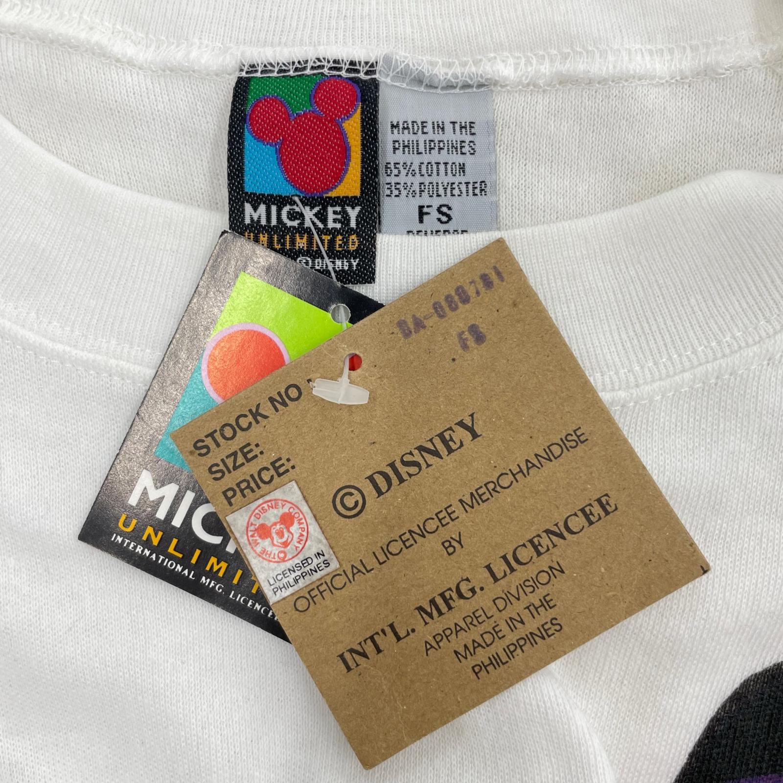 長袖Tシャツ 00s Micky グラフィックプリントTee WHT