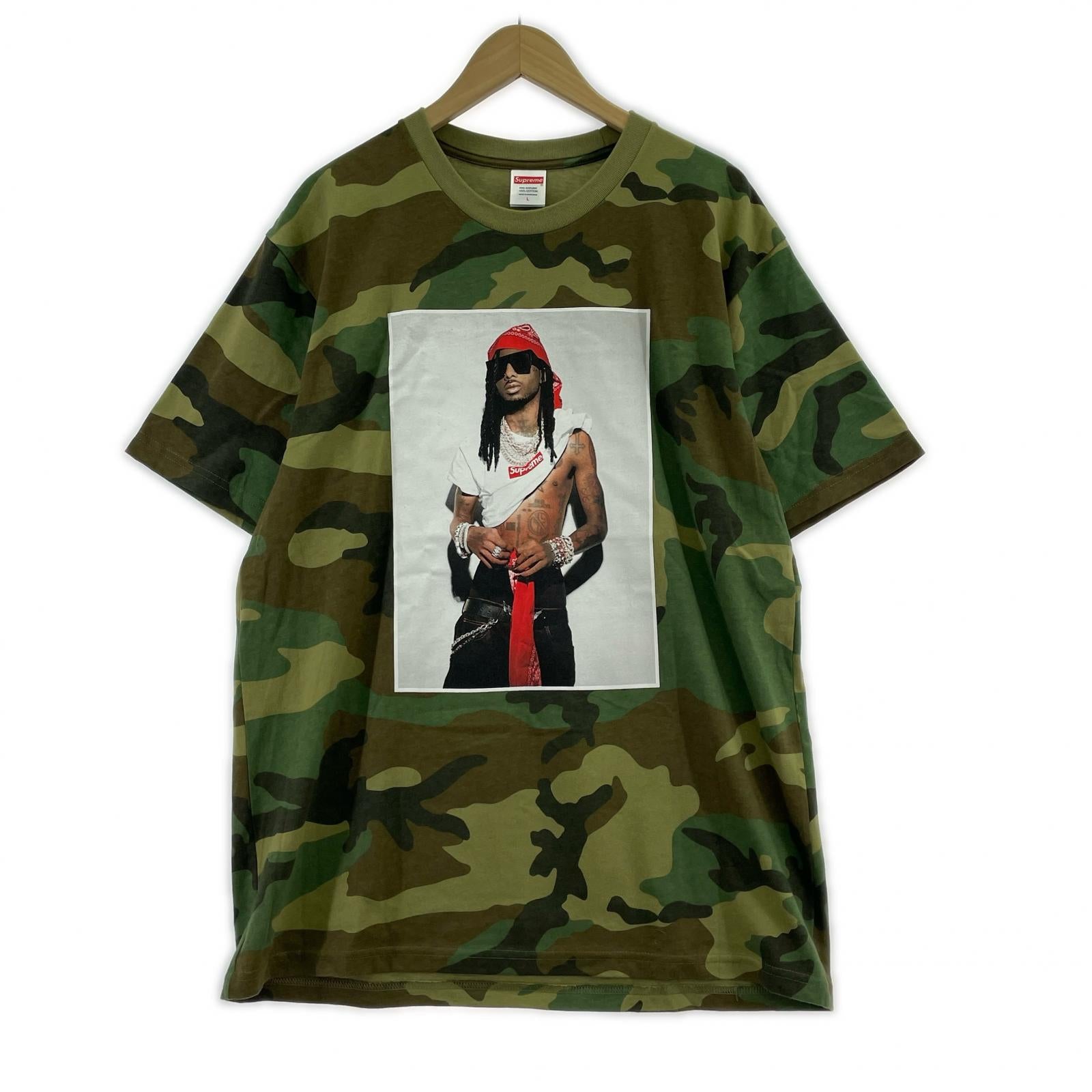 半袖Tシャツ Playboi Carti Tee/カモ/緑系/L L