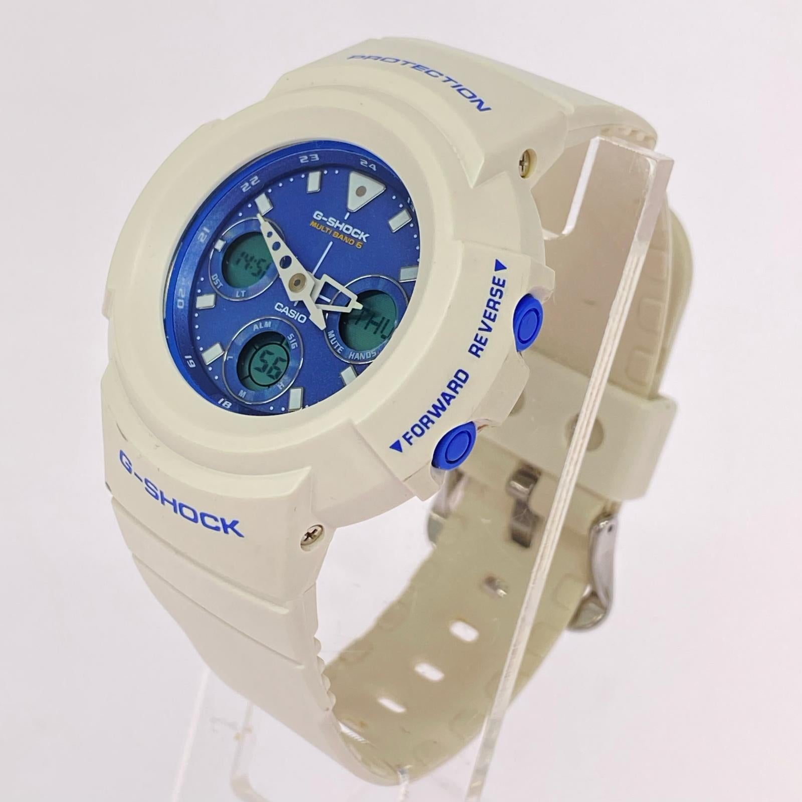 腕時計 G-SHOCK ホワイト×ブルー タフソーラー ホワイト