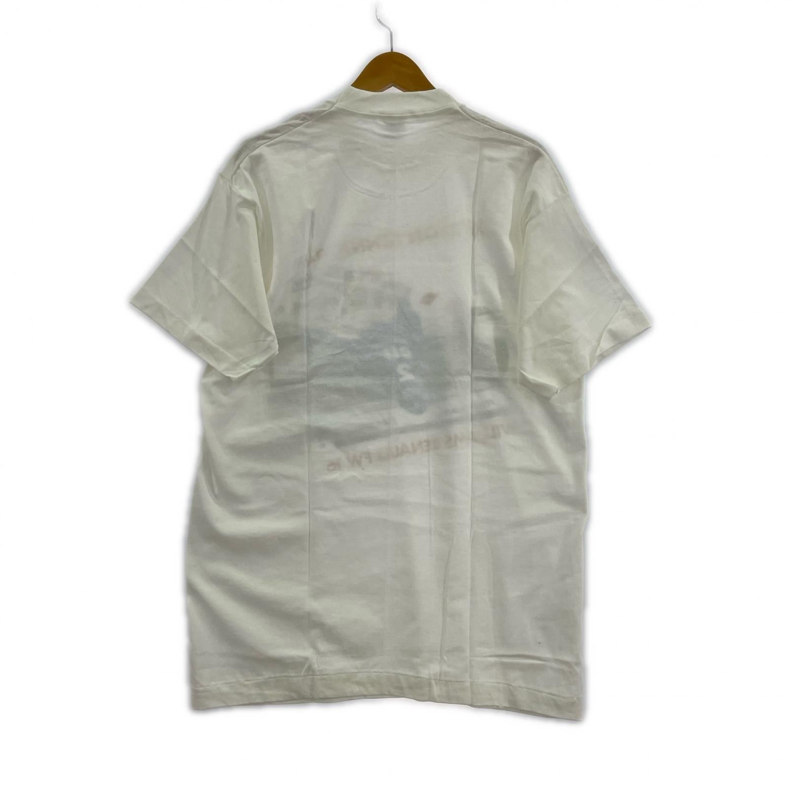 半袖Tシャツ 90s ウィリアムズ アイルトンセナ 白 USA製 (L) L ホワイト