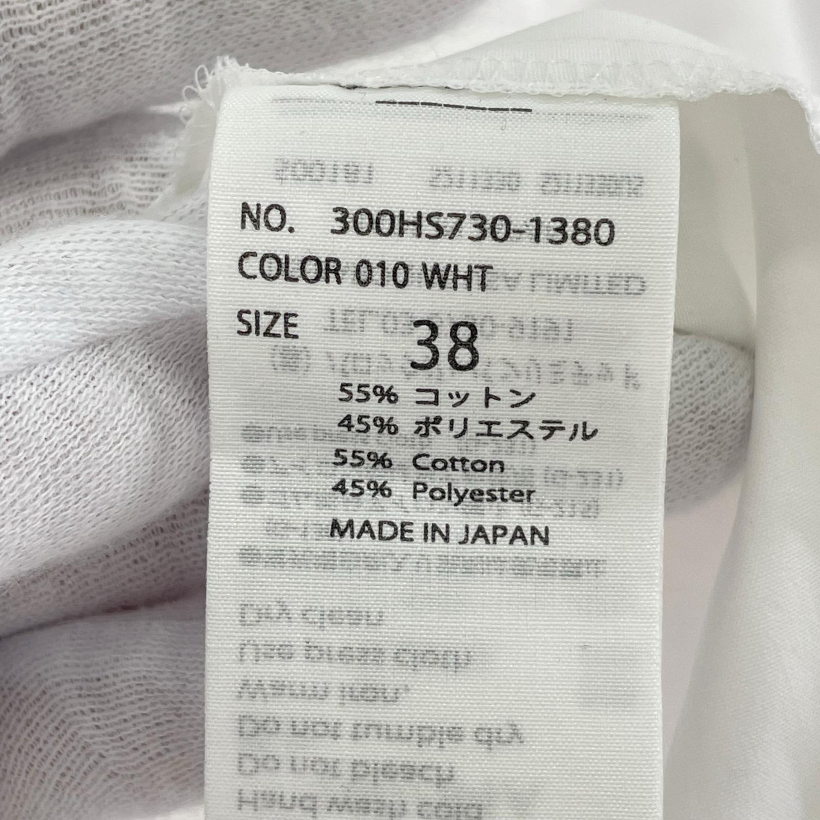 長袖シャツ 2024 HOLE-COLLAR SHIRT 38 38 ホワイト