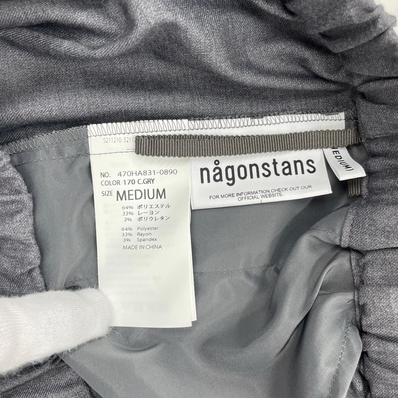 パンツ nagonstans 24AW angel knot pants M M グレー