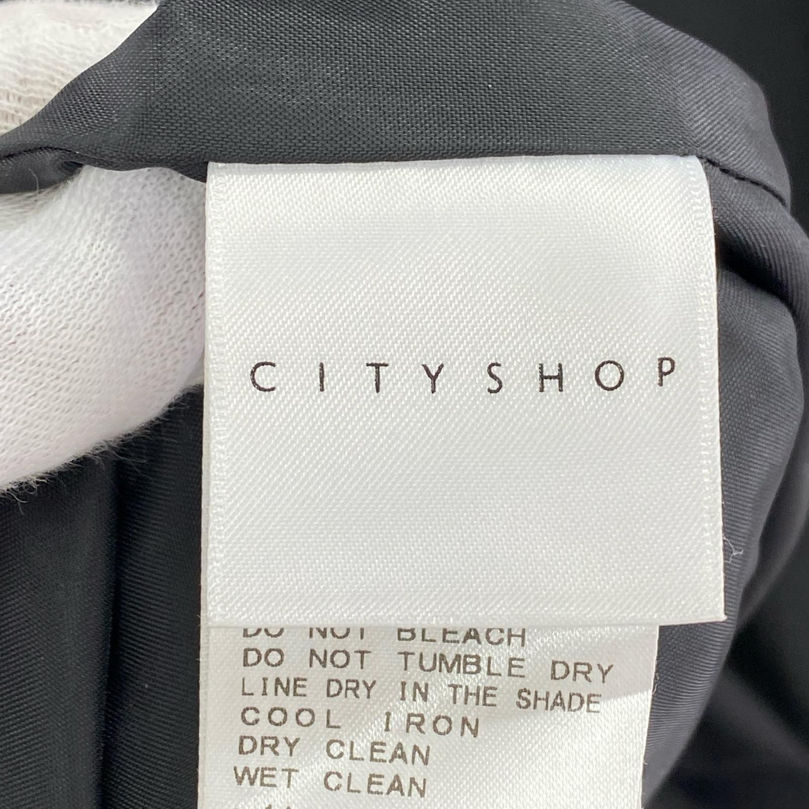 ジャケット CITYSHOP ノースリーブカットオフベスト 38 ブラック