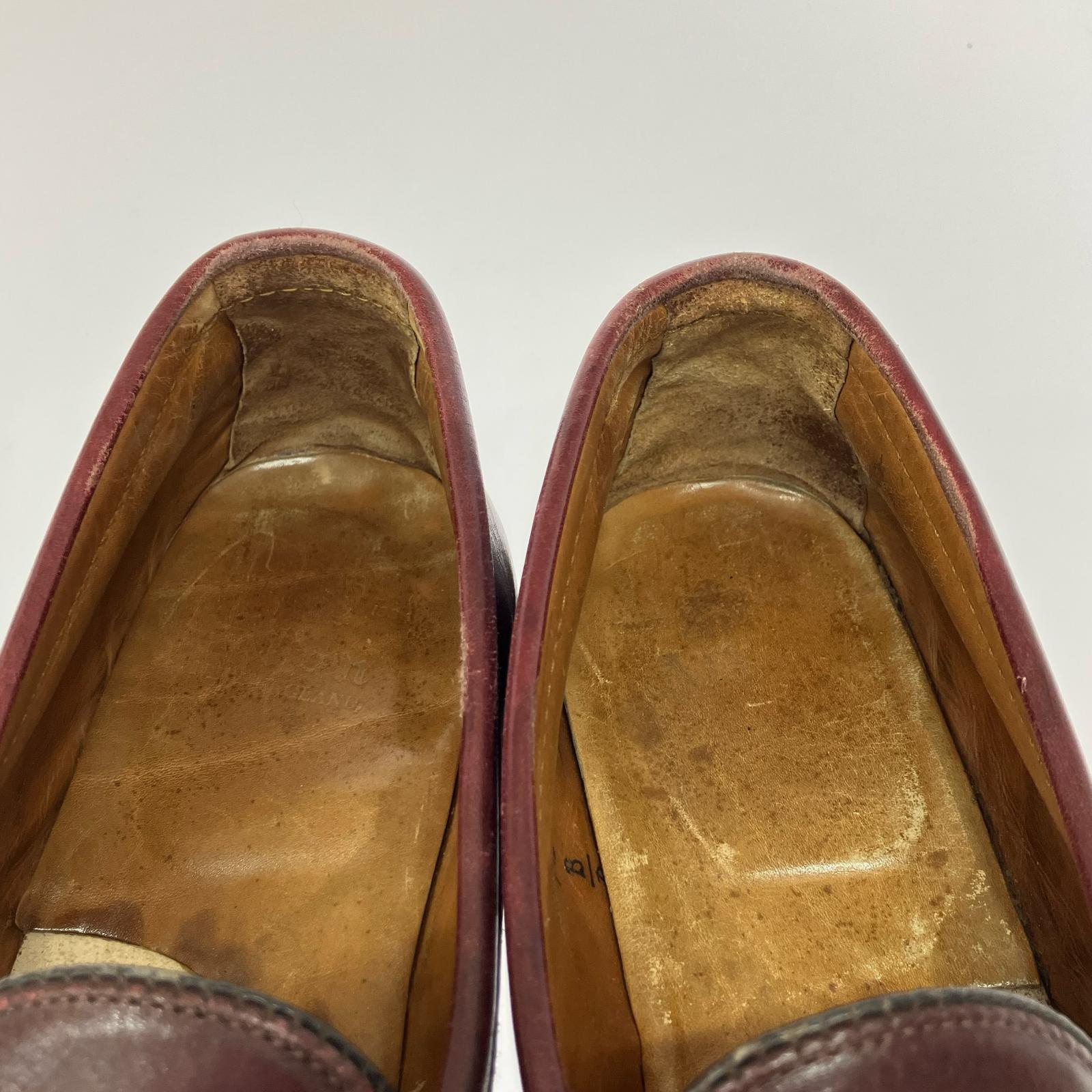 シューズ ALDEN BEAMS 別注 6736 コインローファー 7 1/2 ボルドー