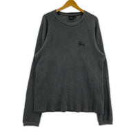 長袖Tシャツ RAGLAN THERMAL BASIC STOCK L グレー