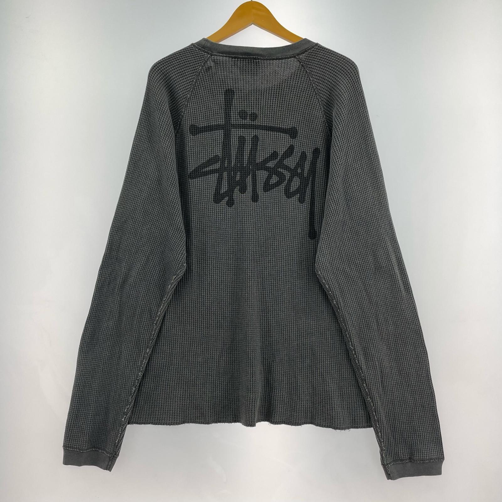 長袖Tシャツ RAGLAN THERMAL BASIC STOCK L グレー