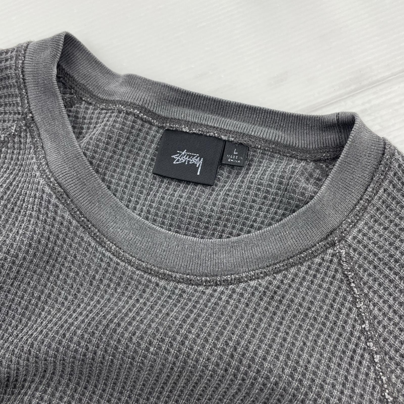長袖Tシャツ RAGLAN THERMAL BASIC STOCK L グレー