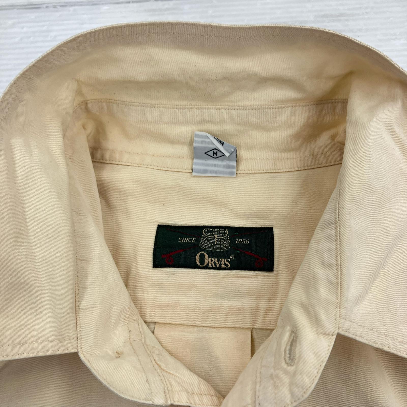長袖シャツ ORVIS フィッシングシャツ アイボリー (M) M