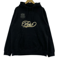 パーカー 25model LETTERED SWEAT HOODIE 黒 L L ブラック