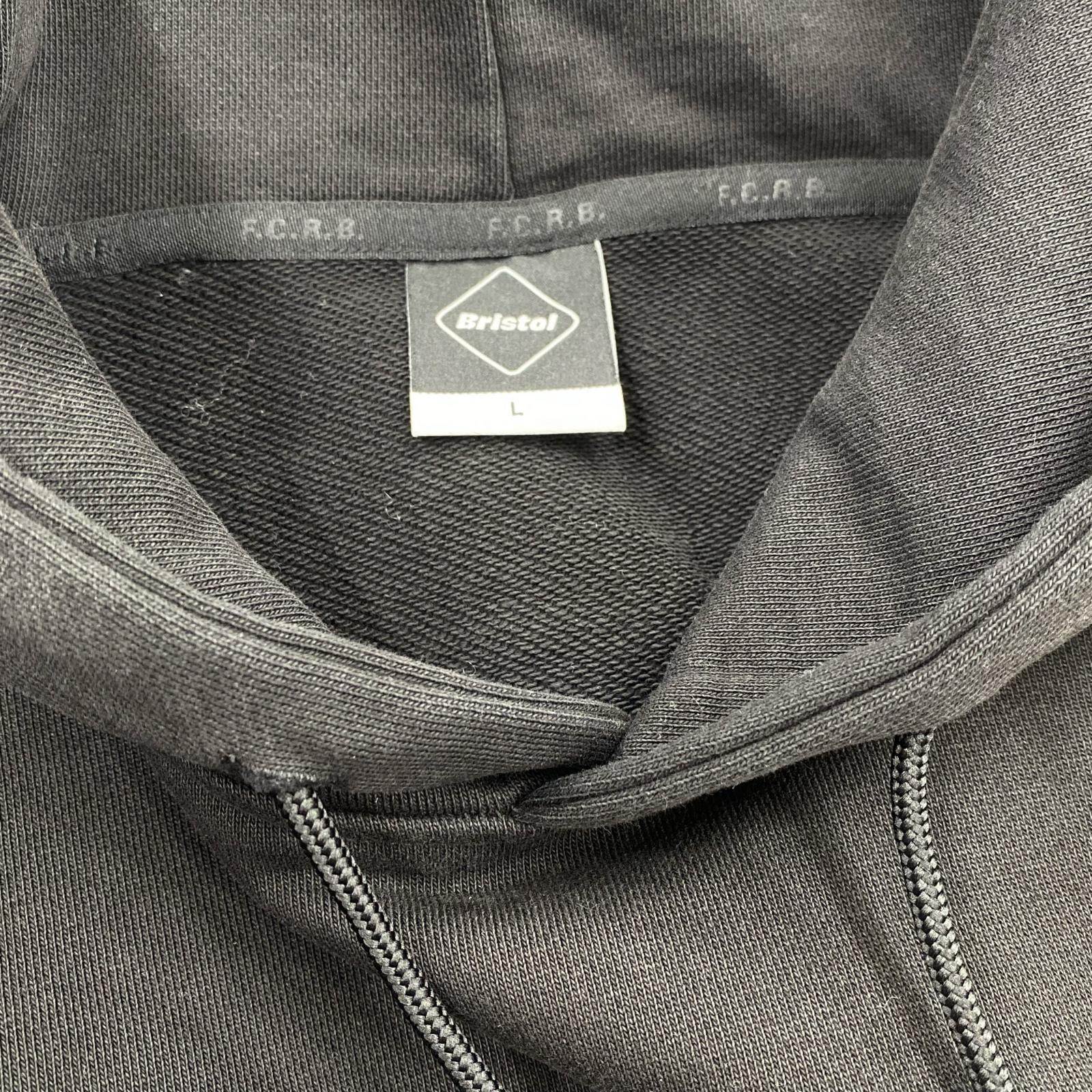 パーカー 25model LETTERED SWEAT HOODIE 黒 L L ブラック