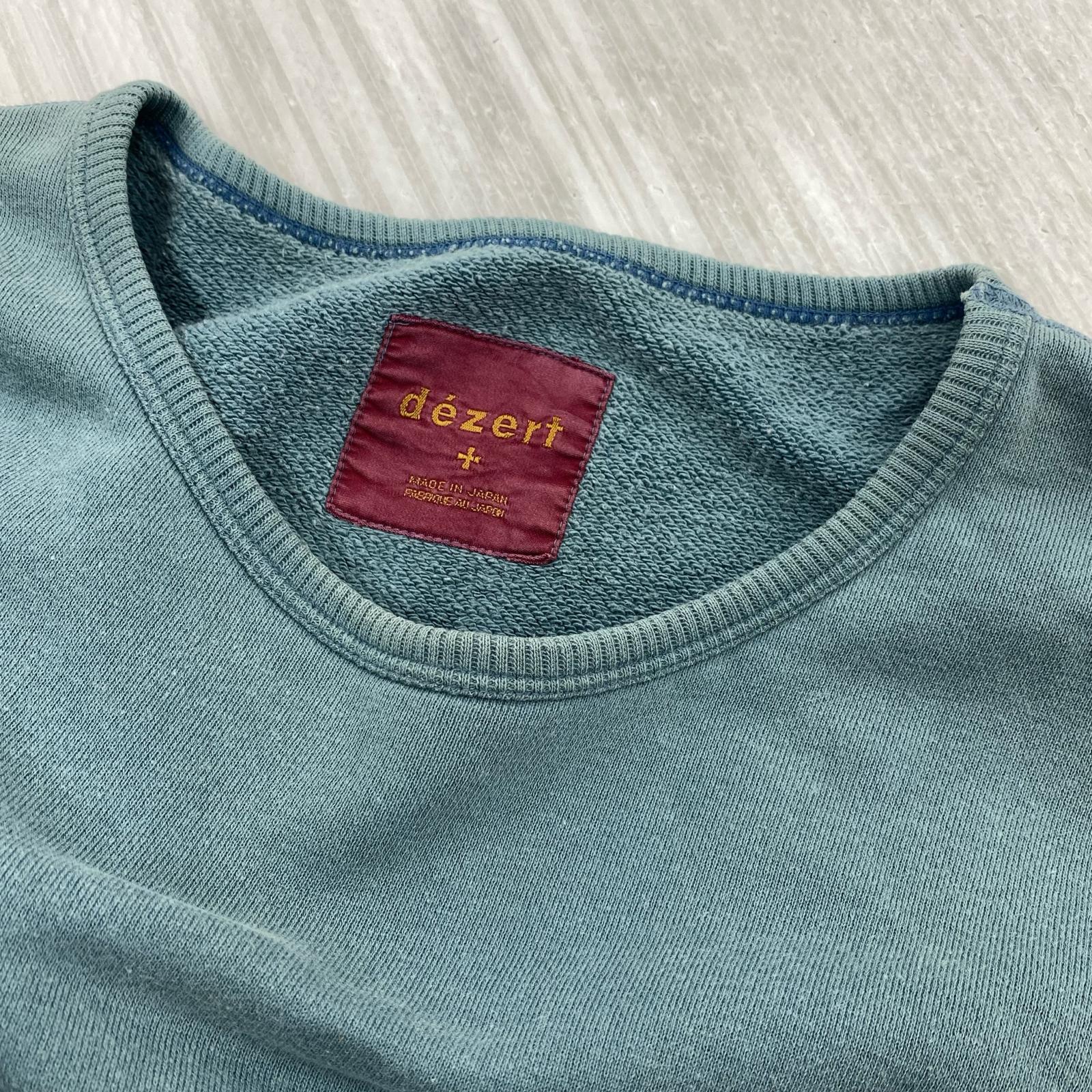 スウェット dezert バックロゴ刺繍スウェット ブルー ブルー
