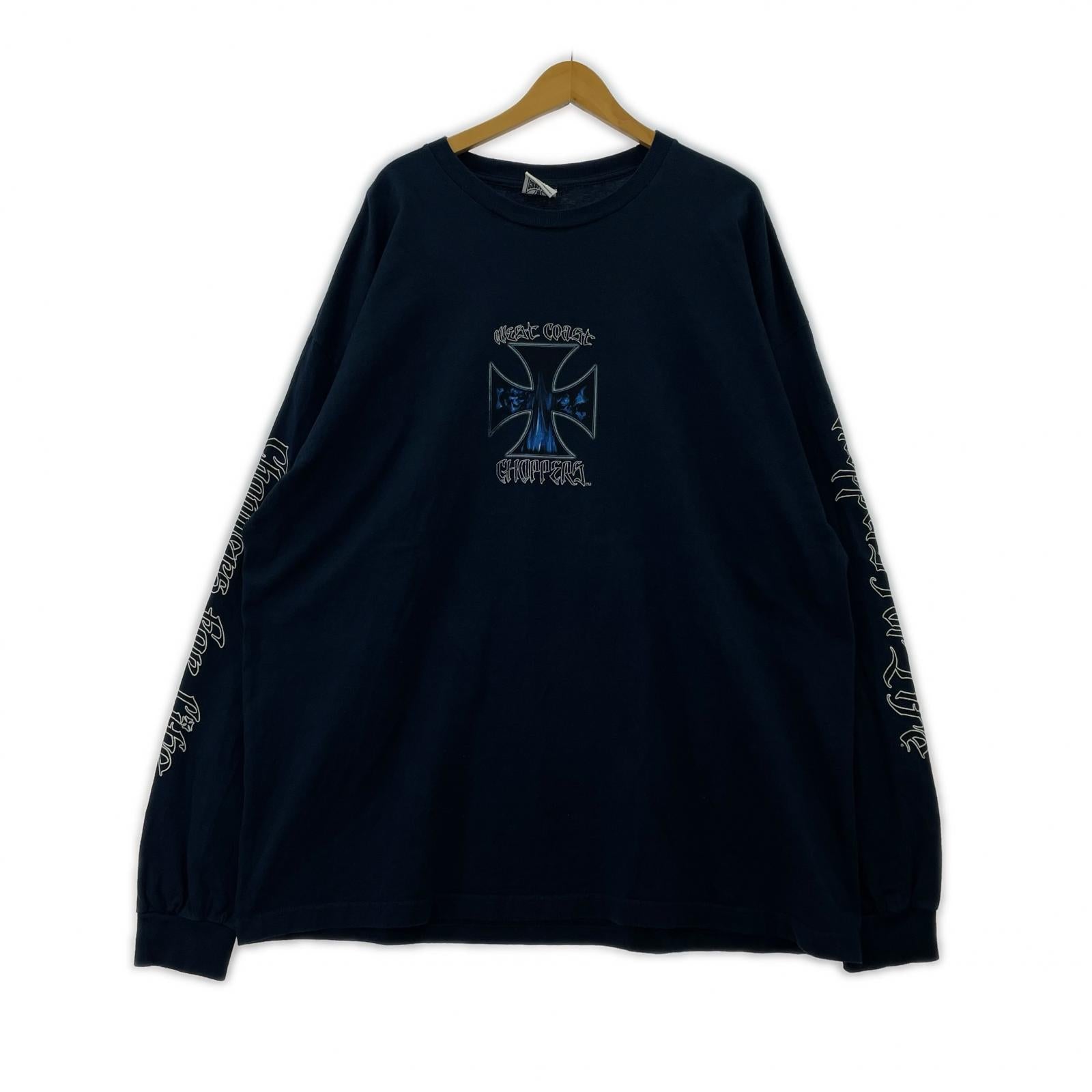 長袖Tシャツ 00s WEST COAST CHOPPERS 紺 3XL