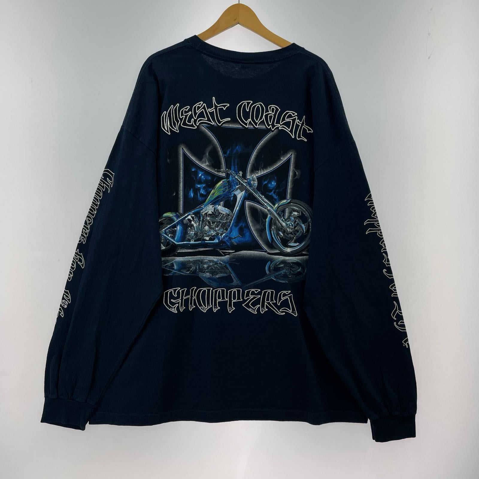 長袖Tシャツ 00s WEST COAST CHOPPERS 紺 3XL