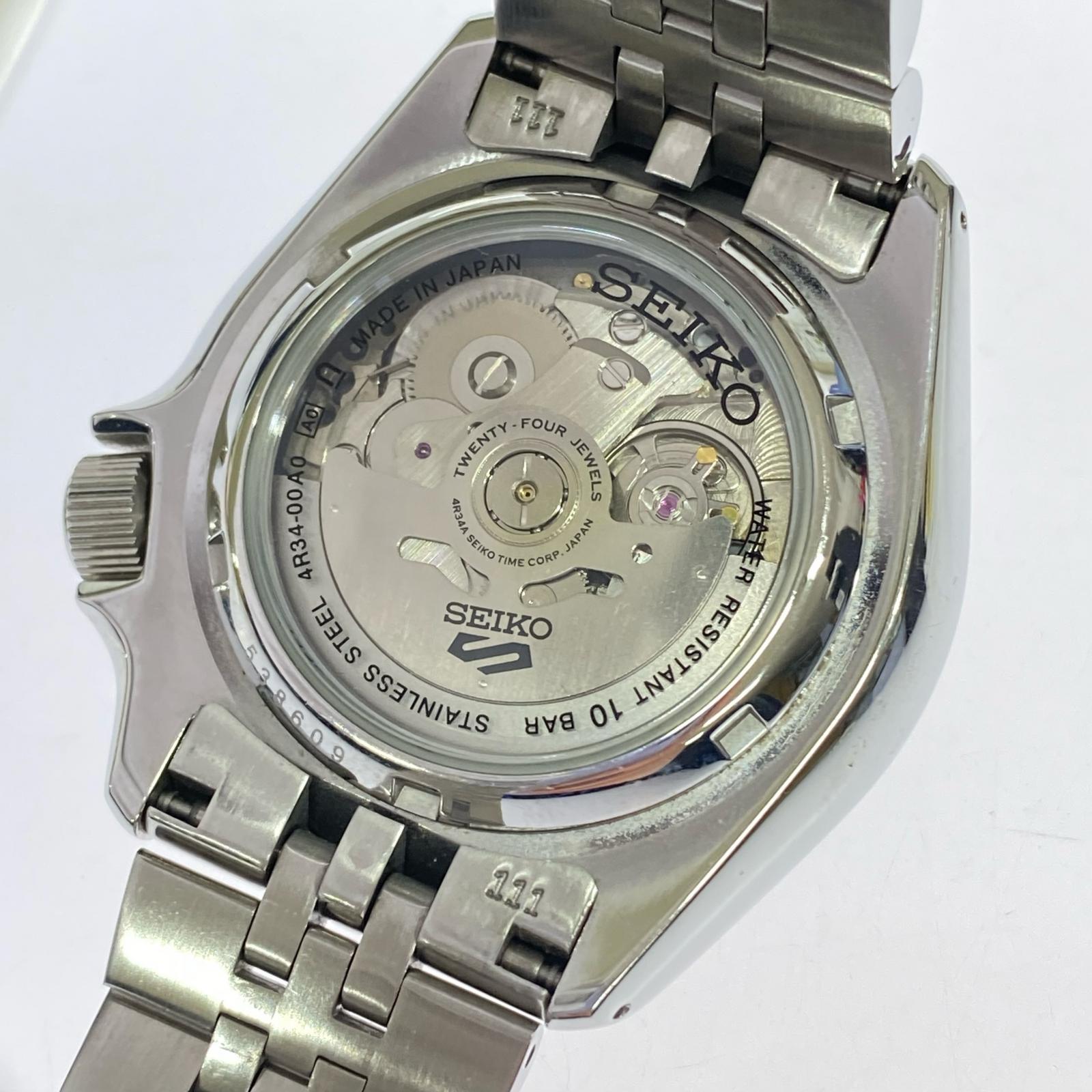 腕時計 SEIKO 5 GMT/自動巻き/4R34-00A0