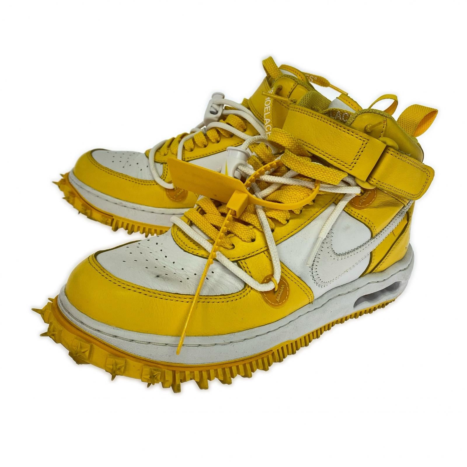 スニーカー ×OFF-WHITE AIR FORCE 1 MID SP LTHR 26.5cm (US8 1/2 UK8 EU43)