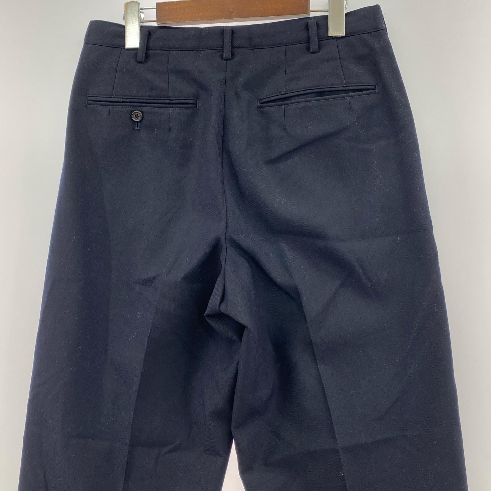 パンツ 90s スラックス ネイビー S S