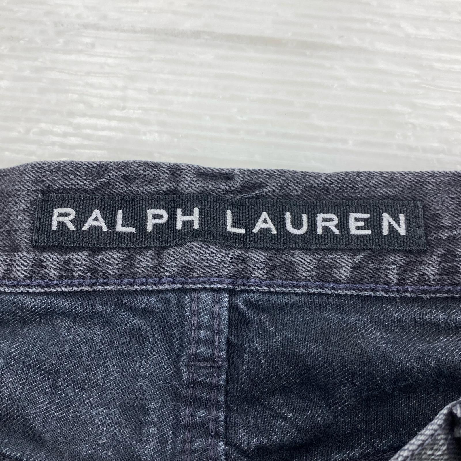 パンツ POLO RALPH LAUREN ブラックレーベル マルチポケット ブラックデニムパンツ ブラック