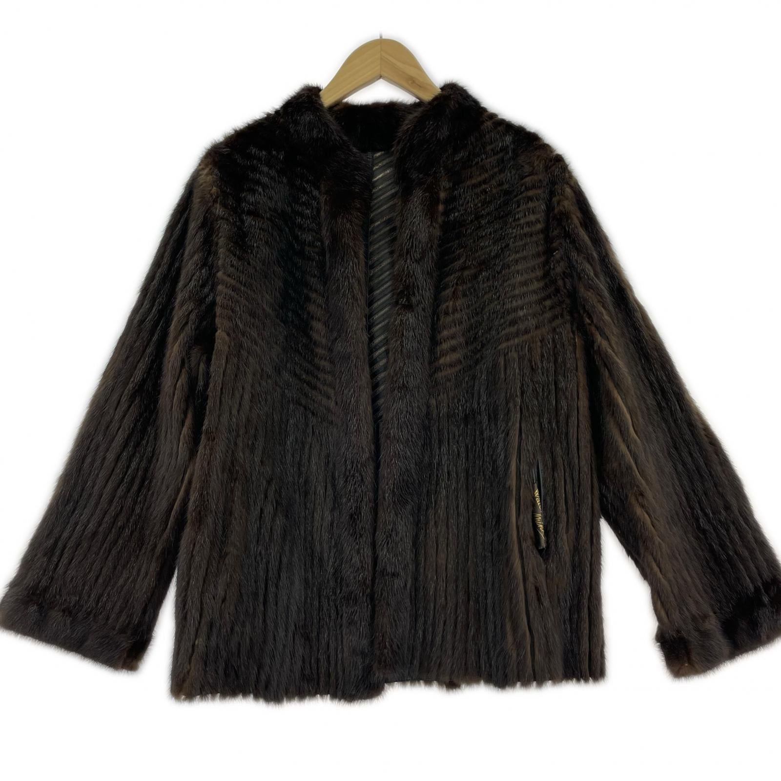 ジャケット yoko Waterville mink ファーコート 茶 ブラウン