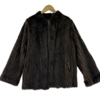 ジャケット yoko Waterville mink ファーコート 茶 ブラウン