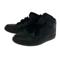 スニーカー Air Jordan 1 Mid 黒 (28.0) 28cm (US10 UK9 1/2 EU46) ブラック