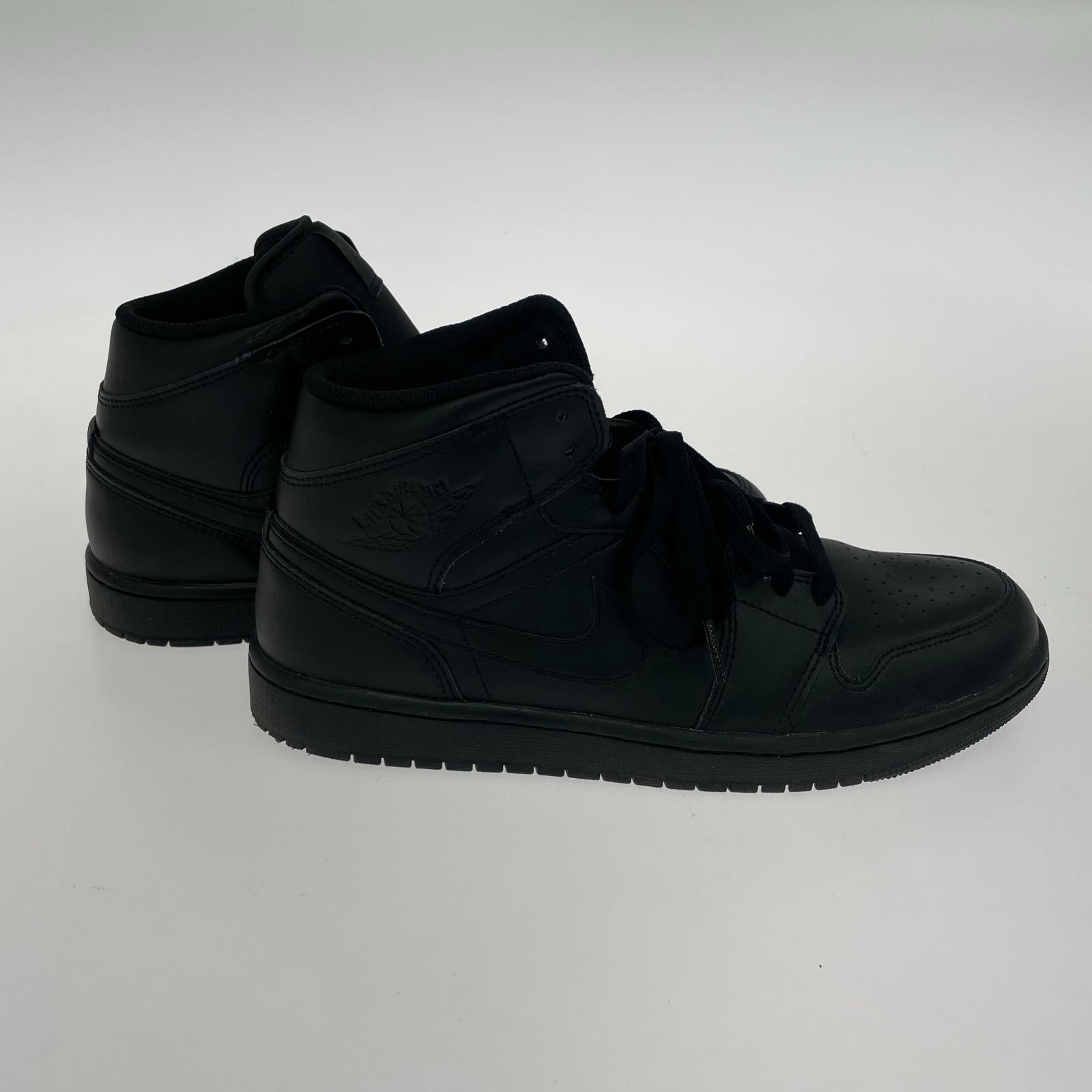 スニーカー Air Jordan 1 Mid 黒 (28.0) 28cm (US10 UK9 1/2 EU46) ブラック