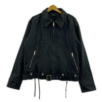レザージャケット BREATH WASH LEATHER SINGLE RIDERS JACKET M ブラック