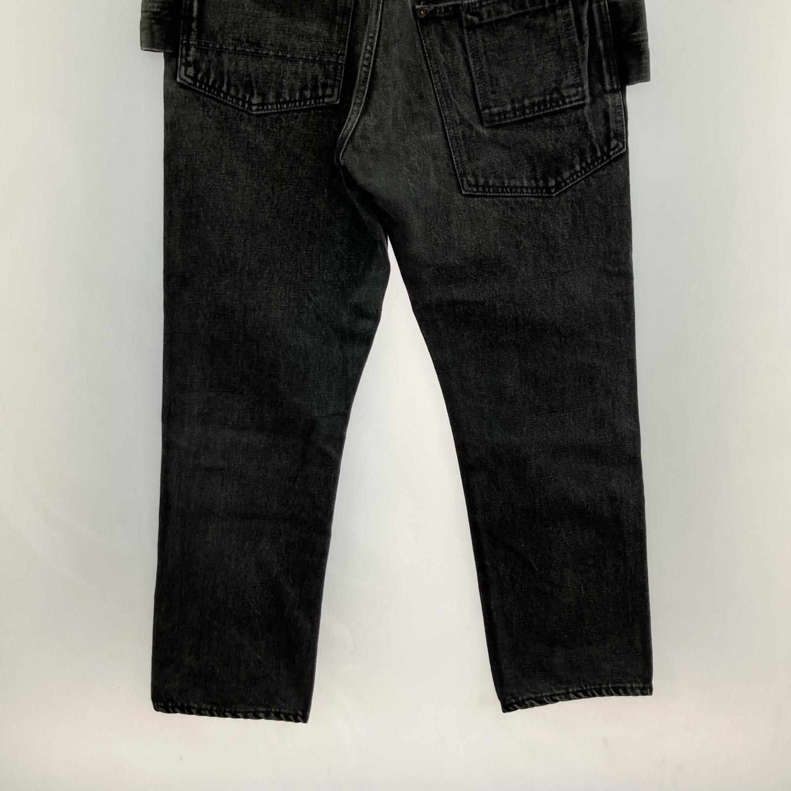 デニムパンツ Monkeypod denim pants/黒 M ブラック