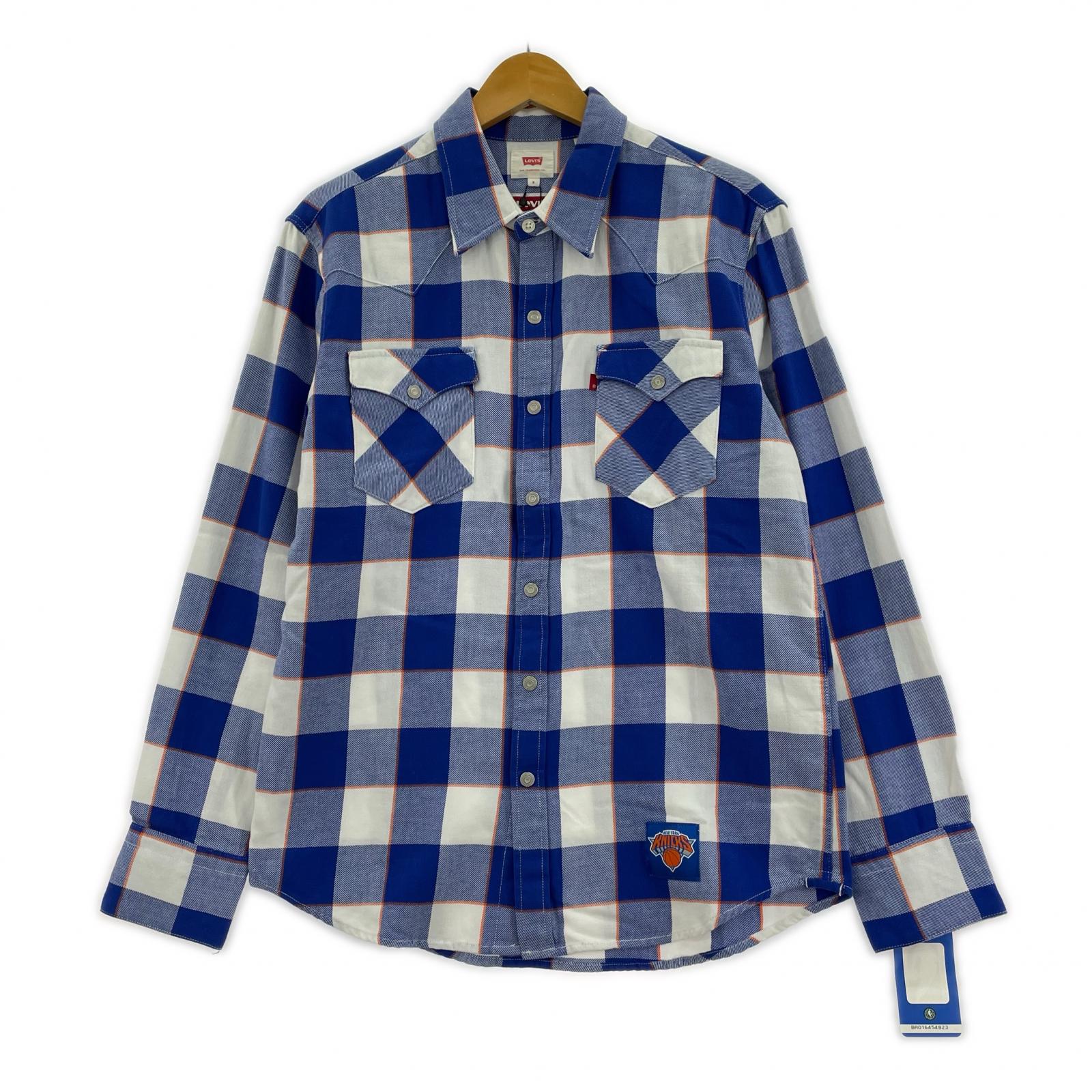 長袖シャツ チェックシャツ NEWYORK KNICKS S