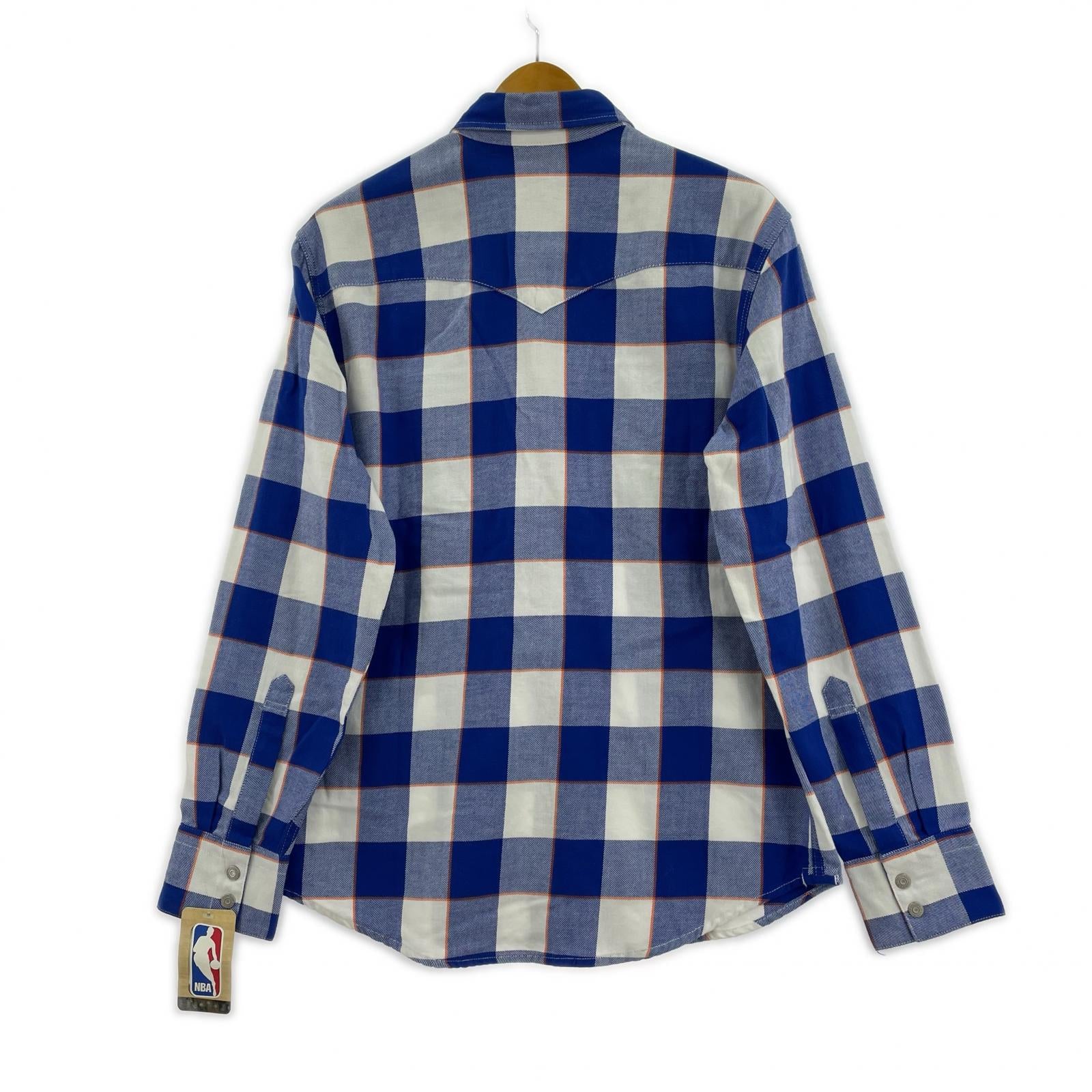 長袖シャツ チェックシャツ NEWYORK KNICKS S
