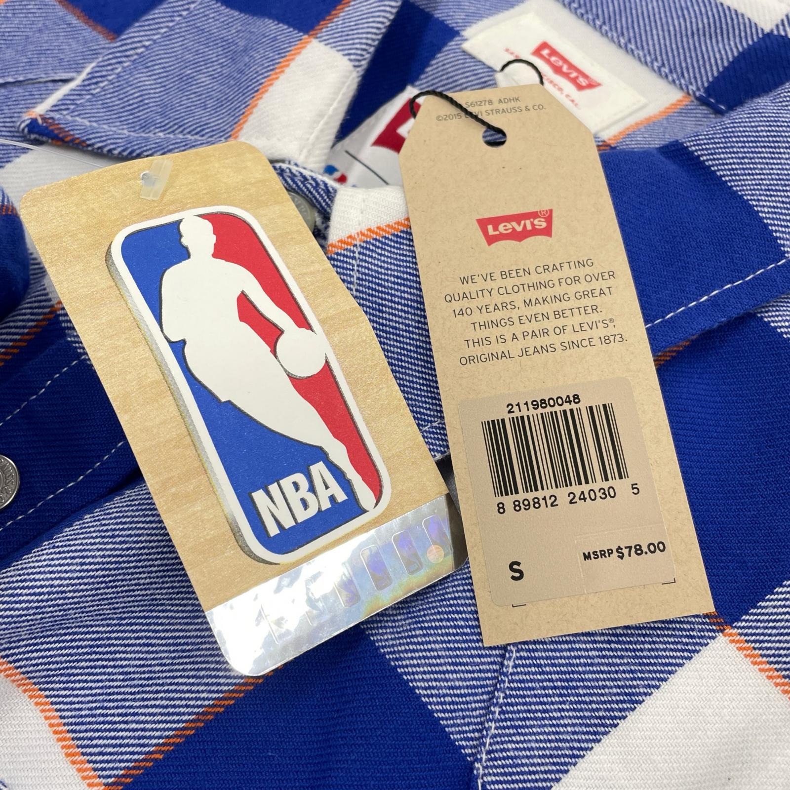 長袖シャツ チェックシャツ NEWYORK KNICKS S