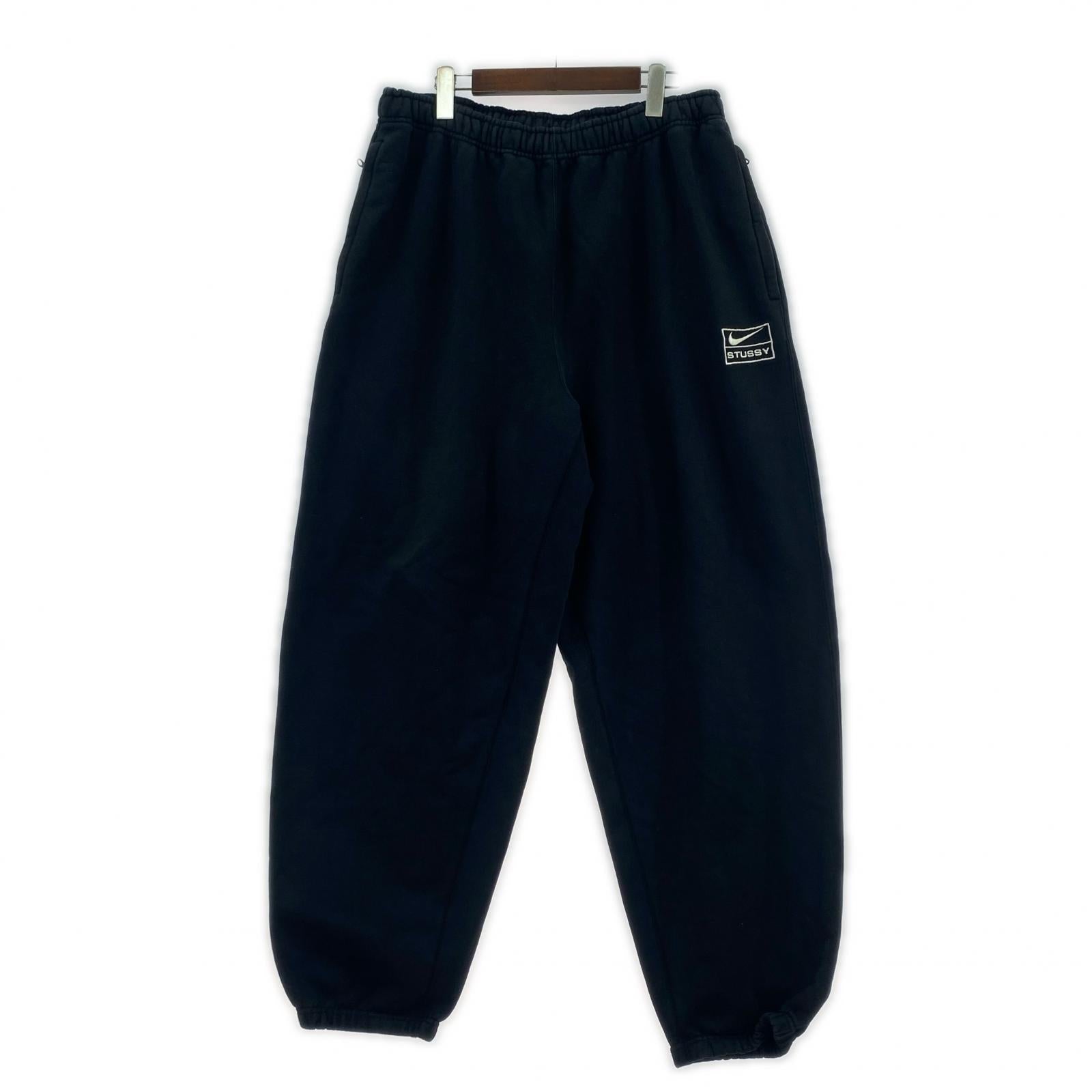 パンツ NIKE×STUSSY Washed Fleece Pants(XL) ブラック