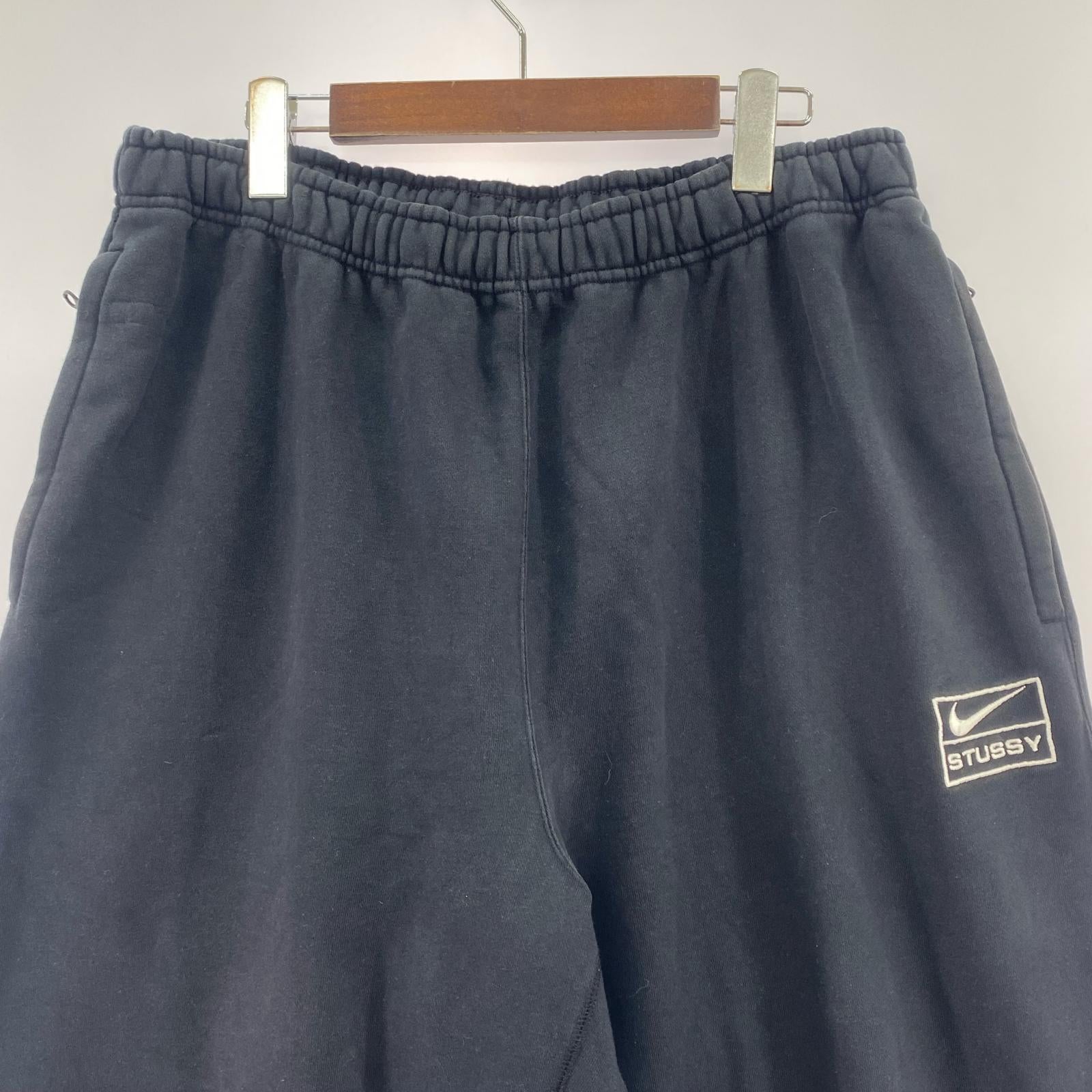 パンツ NIKE×STUSSY Washed Fleece Pants(XL) ブラック