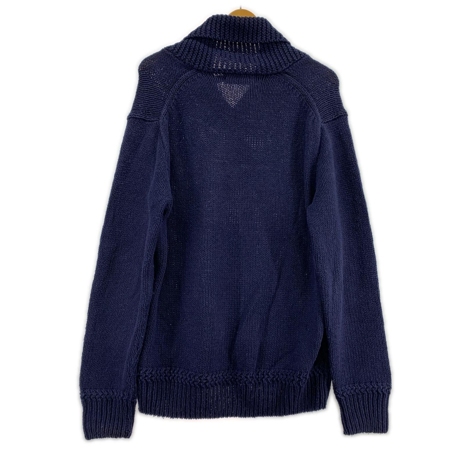 ニット POLO RALPH LAUREN 星条旗 ニット 紺 (S) S ネイビー