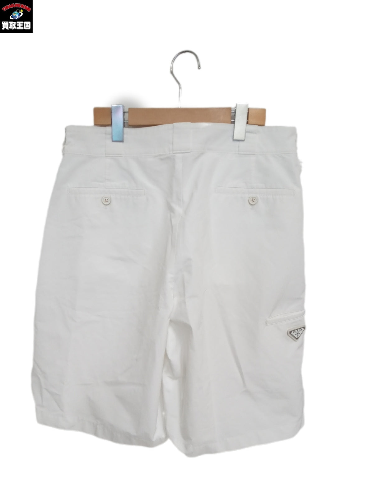 PRADA/RE-NYLON ハーフパンツSPG32 (48) 白