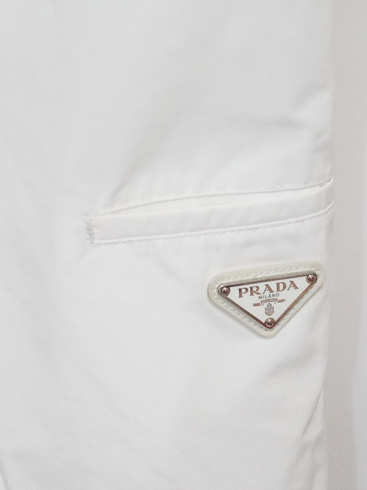 PRADA/RE-NYLON ハーフパンツSPG32 (48) 白