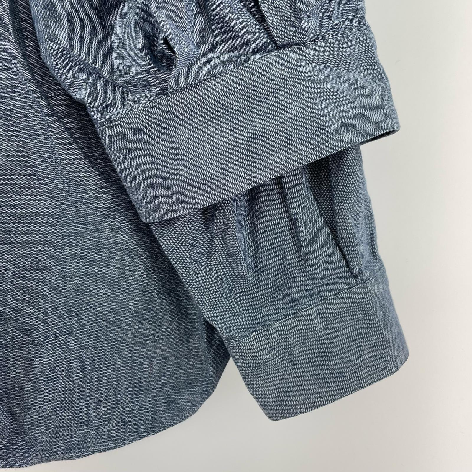 長袖シャツ 23AW ダンガリーレイヤードシャツ 2 ブルー