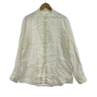長袖シャツ aquellos ojos verdes リネン L/S シャツ (3) 3 ホワイト
