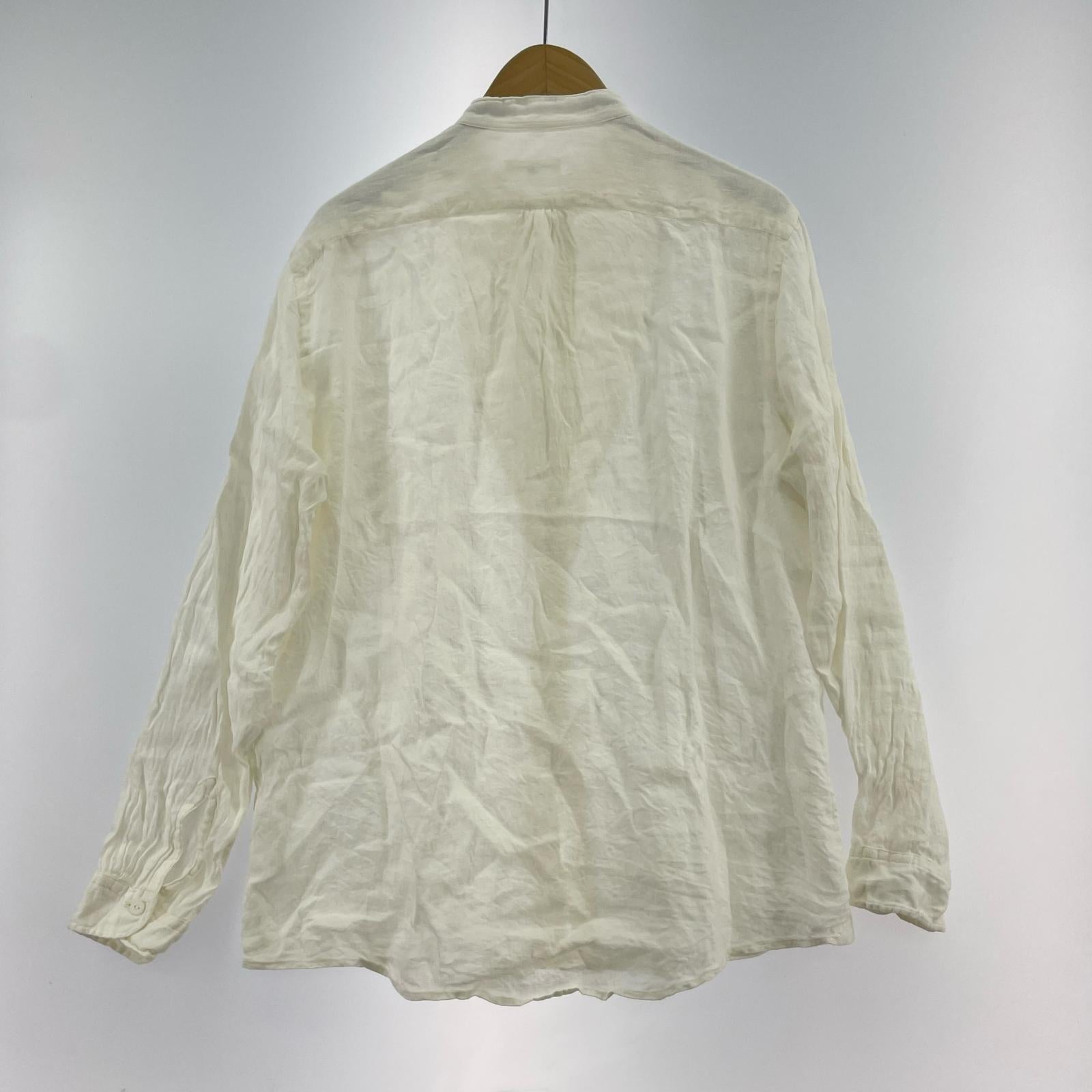 長袖シャツ aquellos ojos verdes リネン L/S シャツ (3) 3 ホワイト