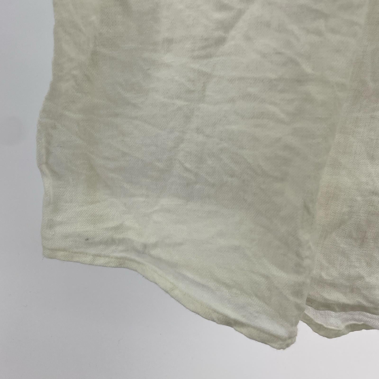 長袖シャツ aquellos ojos verdes リネン L/S シャツ (3) 3 ホワイト