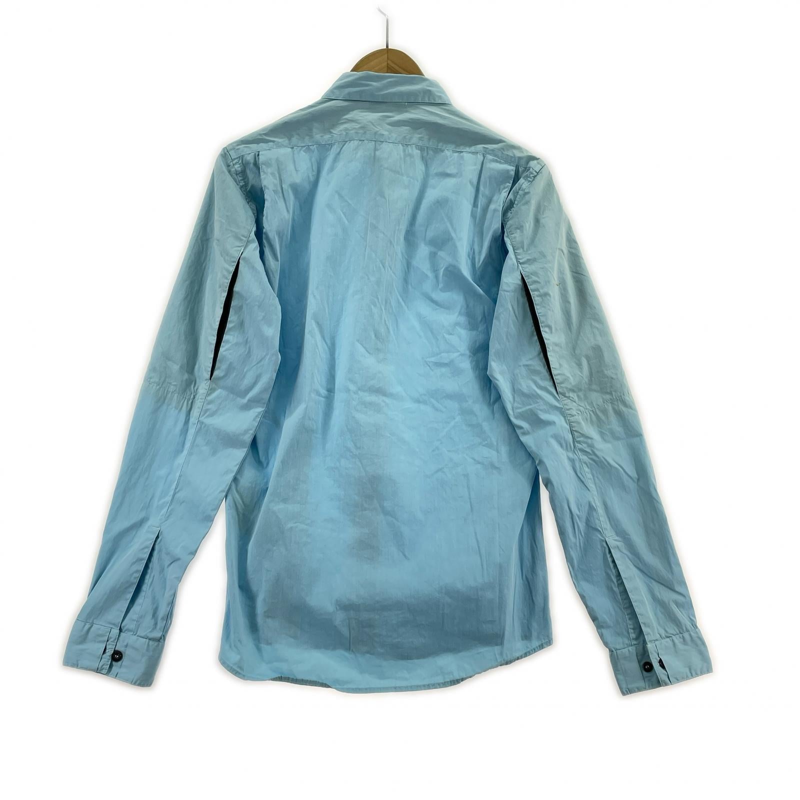 長袖シャツ STONE ISLAND SHADOW PROJECT テック ギミックシャツ S サックス S