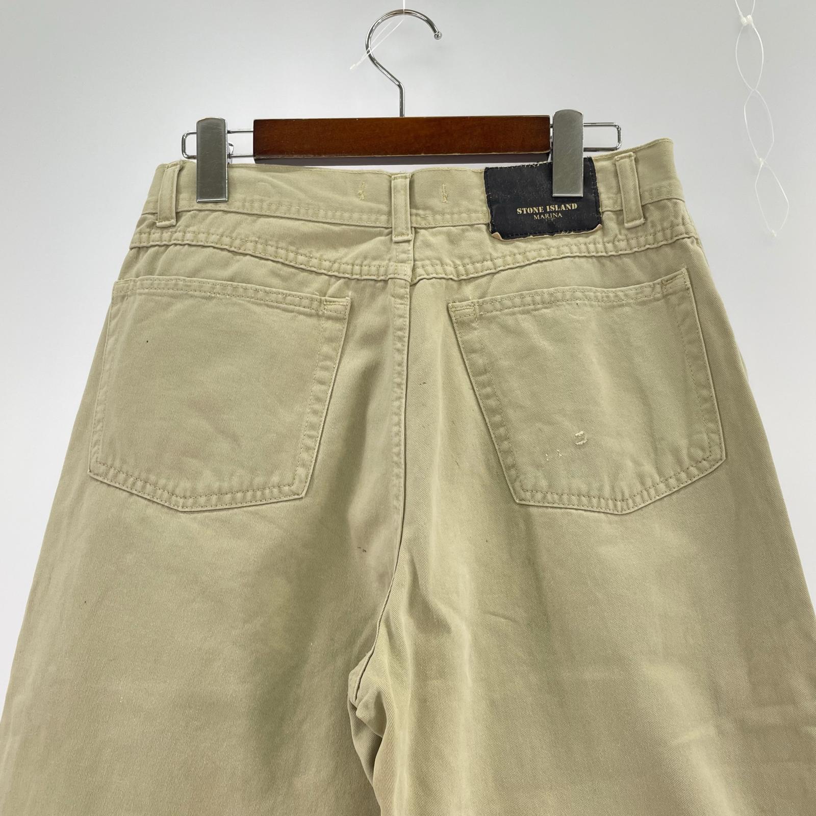 パンツ STONE ISLAND 90s頃 本人期 5ポケットトラウザー 44 ベージュ 44 ベージュ