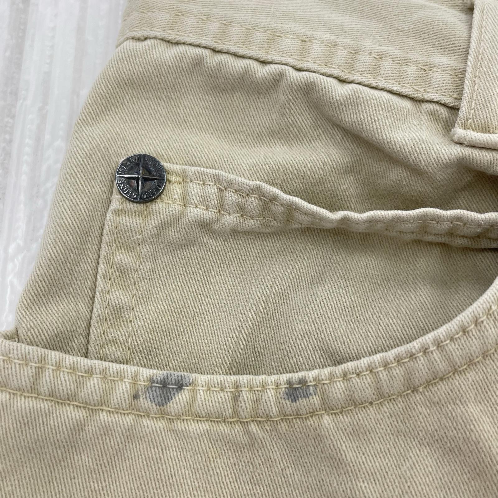 パンツ STONE ISLAND 90s頃 本人期 5ポケットトラウザー 44 ベージュ 44 ベージュ