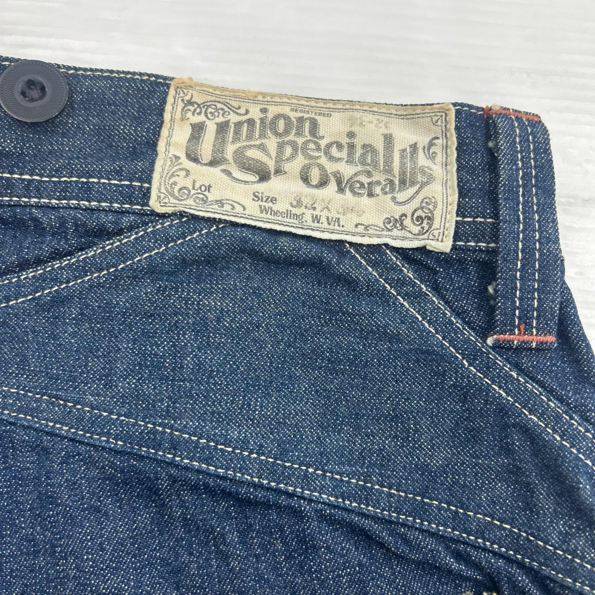 デニムパンツ UNION SPECIAL デニムベイカーパンツ 32 ブルー