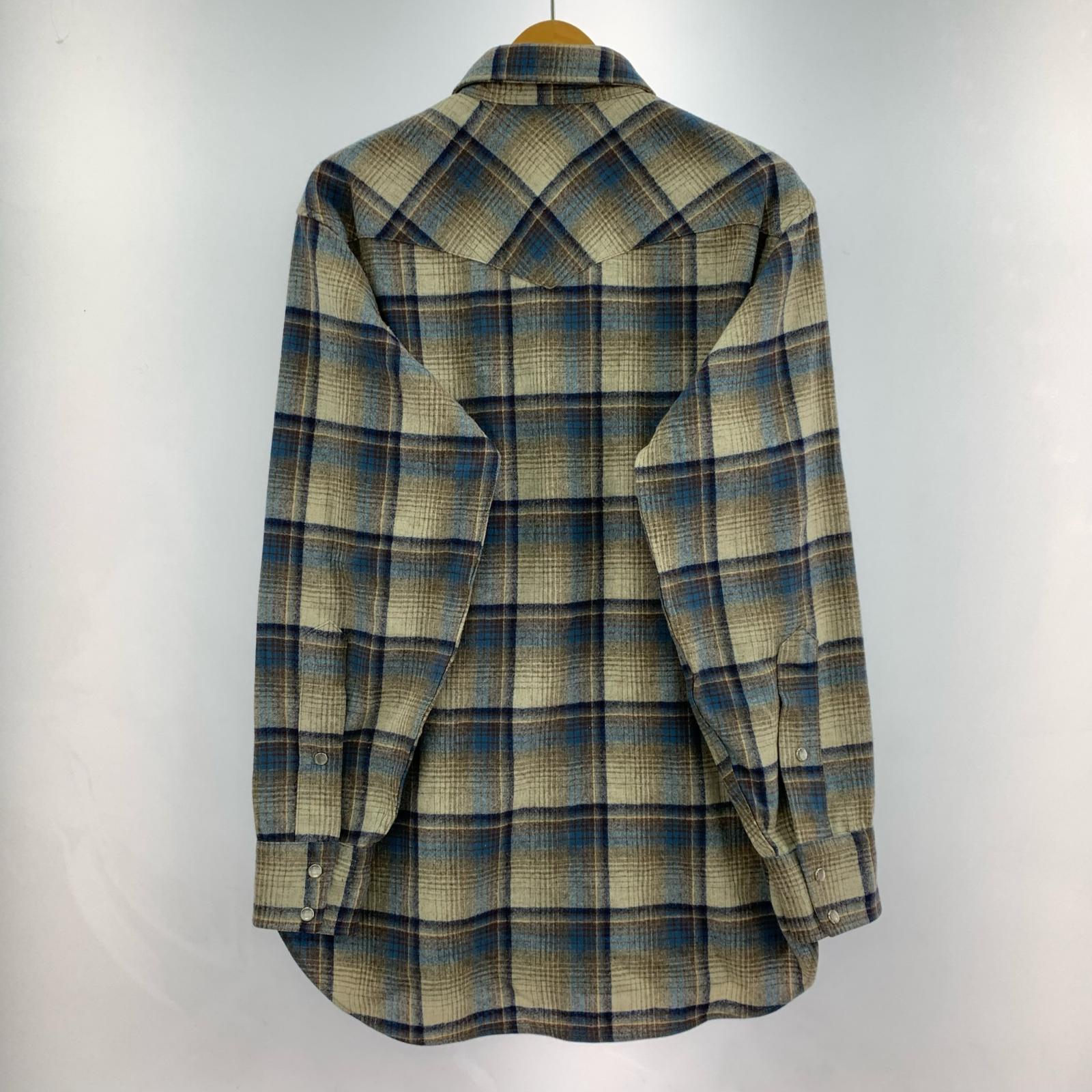 長袖シャツ ウールシャツ 70s M