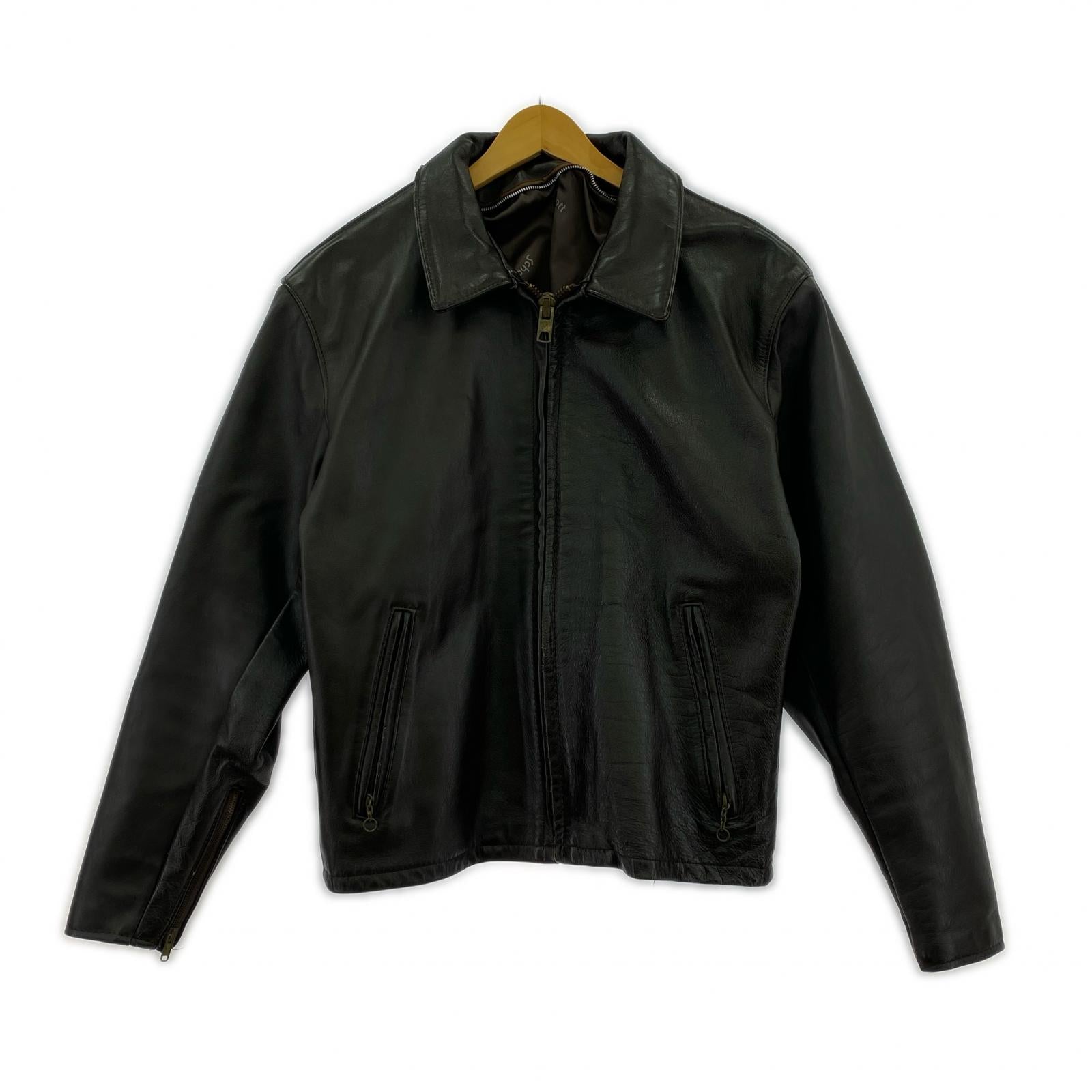 レザージャケット schott 652H ホースハイド シングルライダース 42 42 ブラウン