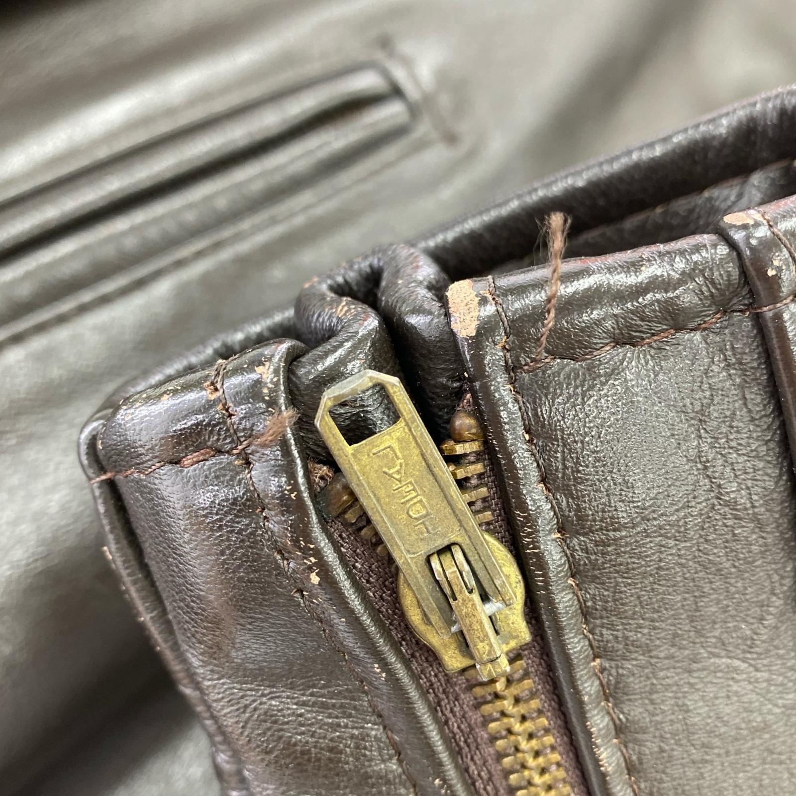 レザージャケット schott 652H ホースハイド シングルライダース 42 42 ブラウン