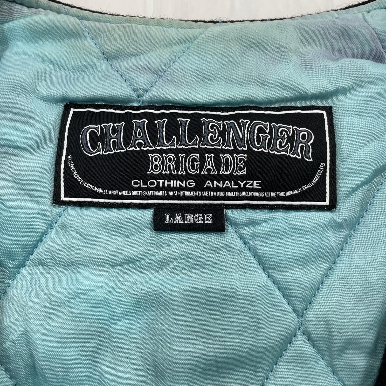 ジャケット CHALLENGER 蟻手榴弾刺繍 ウールベスト L L ブラック