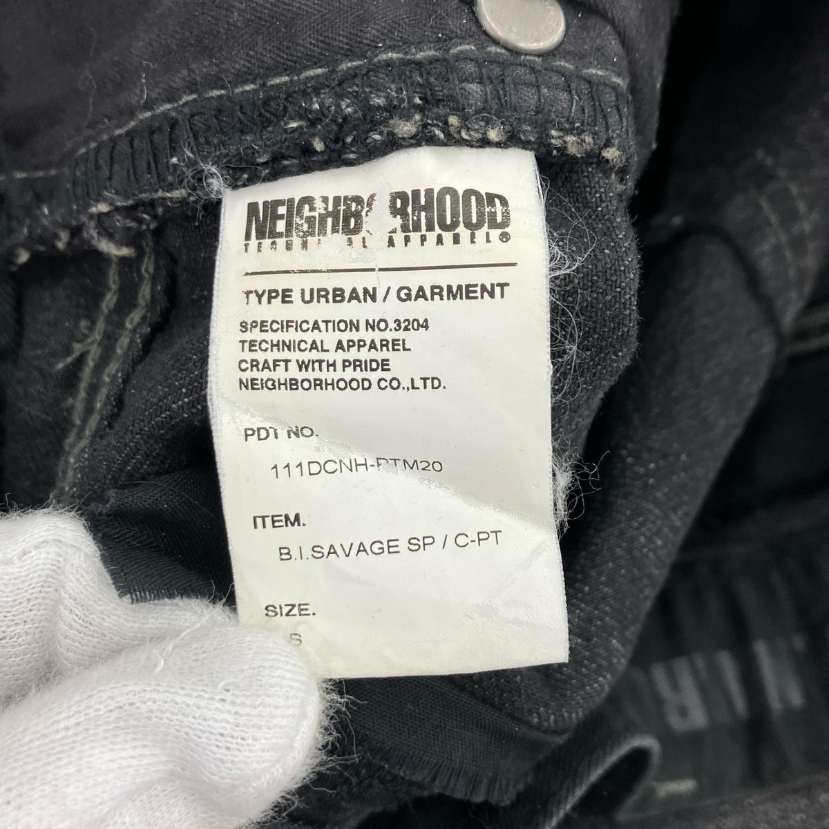 デニムパンツ 11SS ANTHONY SAVAGE.MID S ブラック