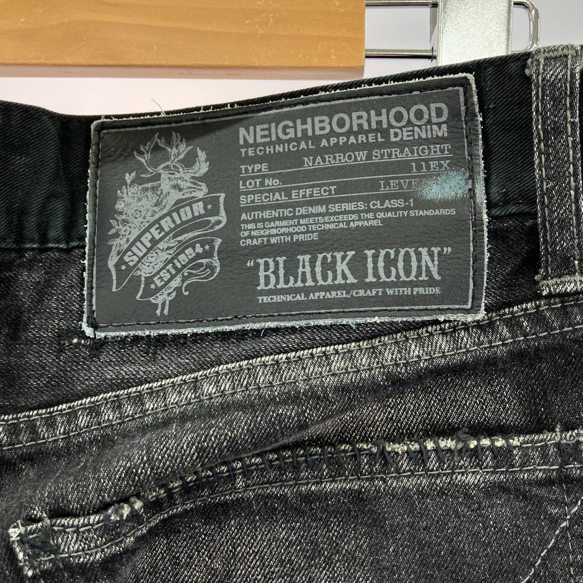 デニムパンツ 11SS ANTHONY SAVAGE.MID S ブラック
